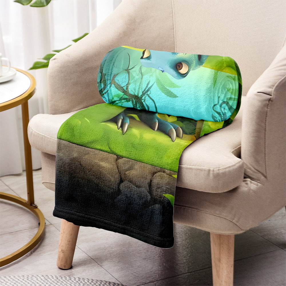 Couverture enfant personnalisée « J’adore les dinosaures »