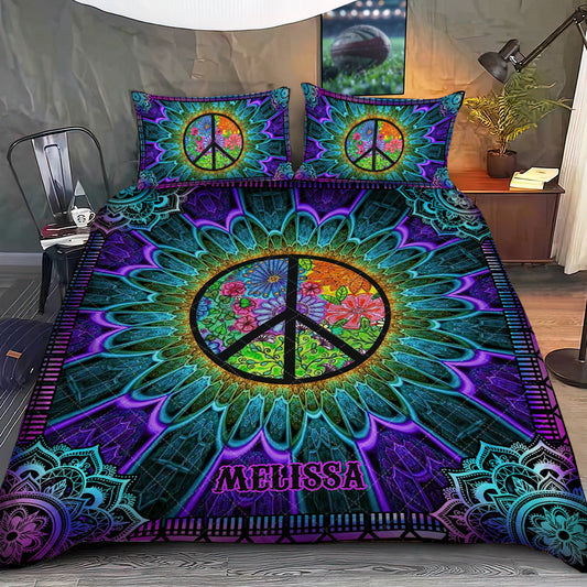 Âme Hippie - Ensemble de courtepointe hippie personnalisé