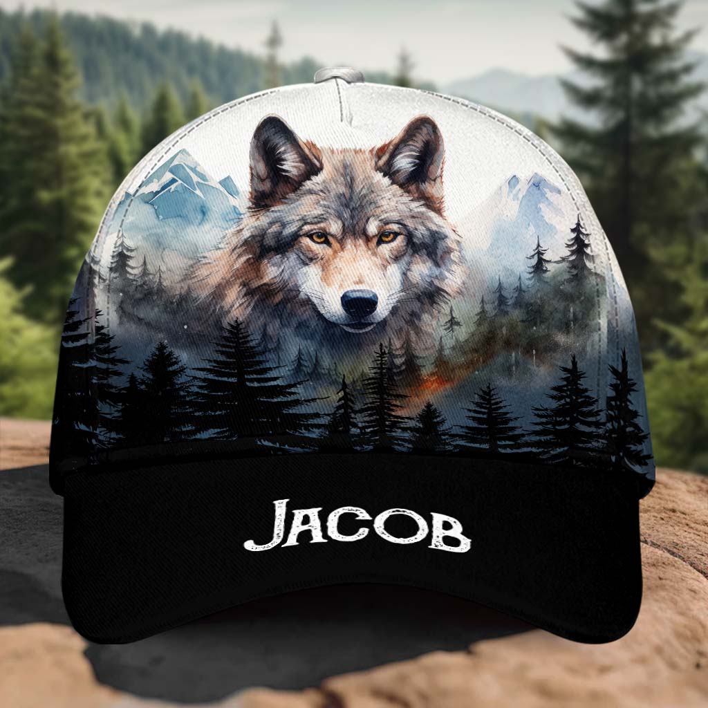 Loup génial - Casquette classique personnalisée avec loup