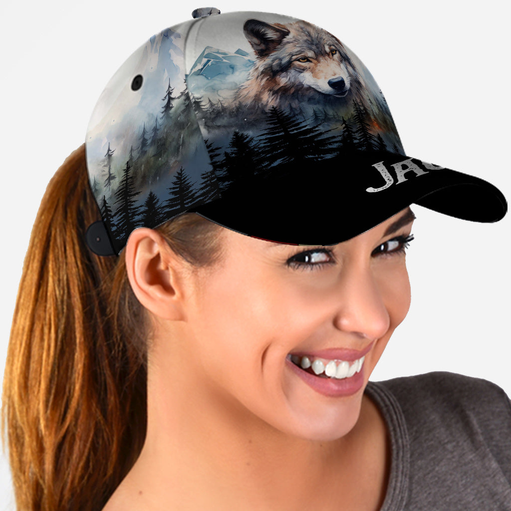 Loup génial - Casquette classique personnalisée avec loup