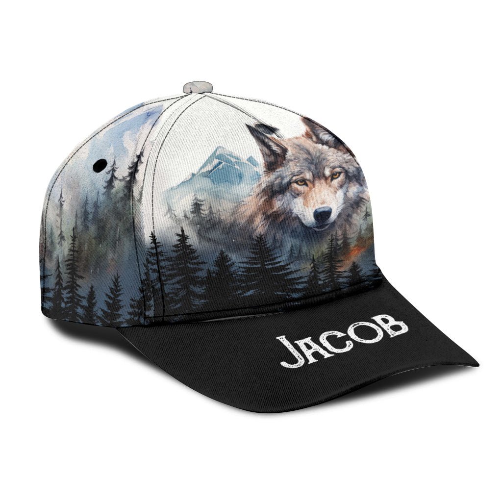Loup génial - Casquette classique personnalisée avec loup
