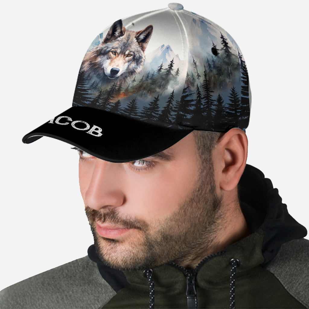 Loup génial - Casquette classique personnalisée avec loup