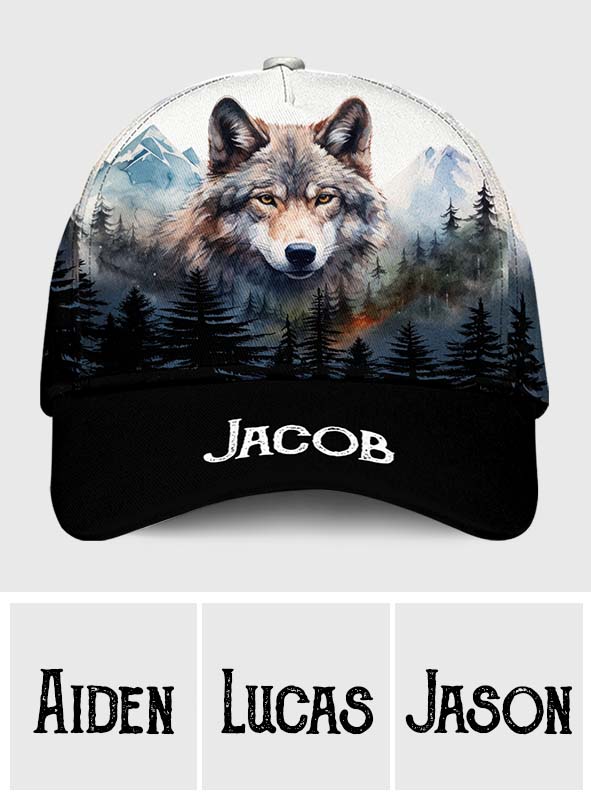 Loup génial - Casquette classique personnalisée avec loup