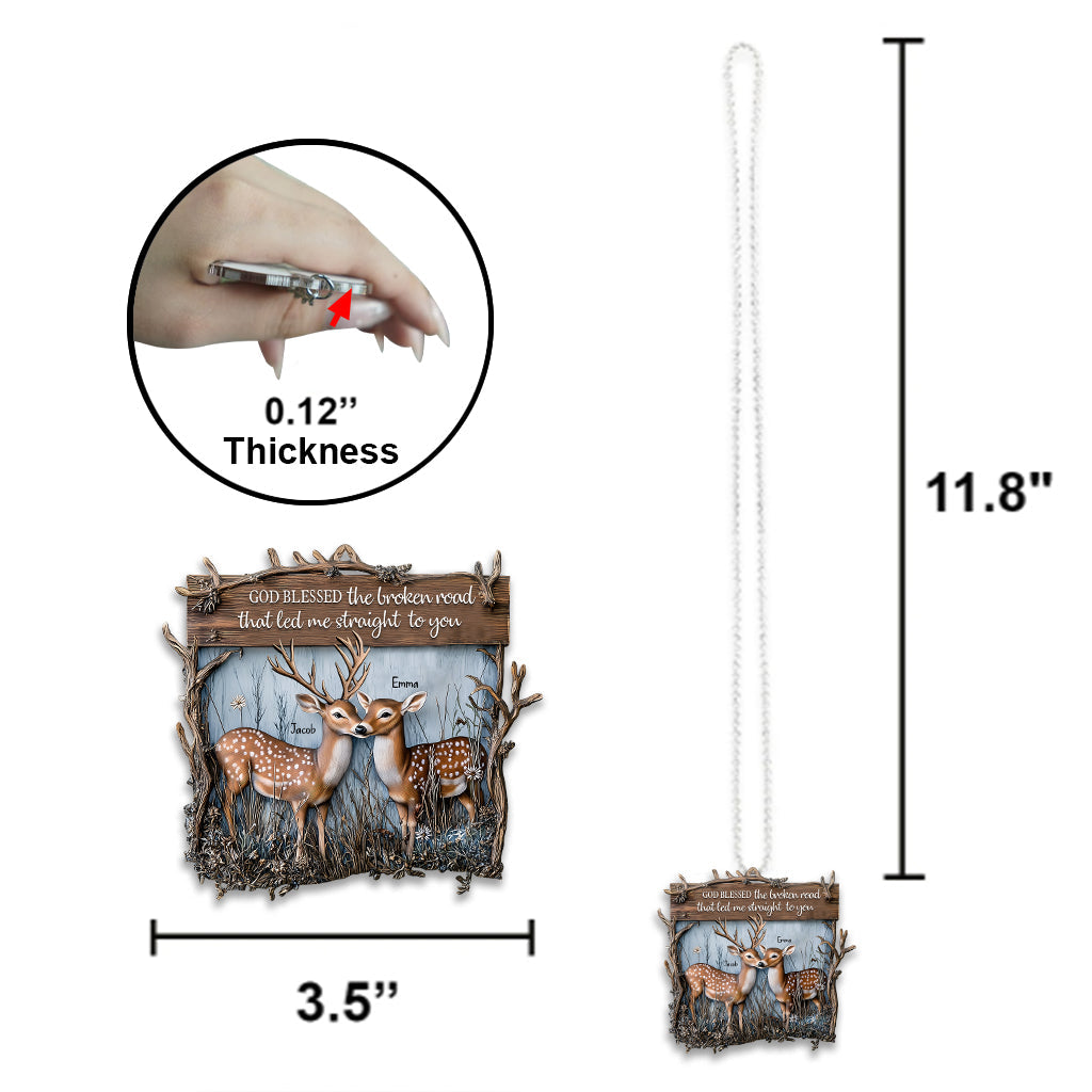 Toi et moi, on gère ça, cher couple - Ornement de voiture de chasse personnalisé
