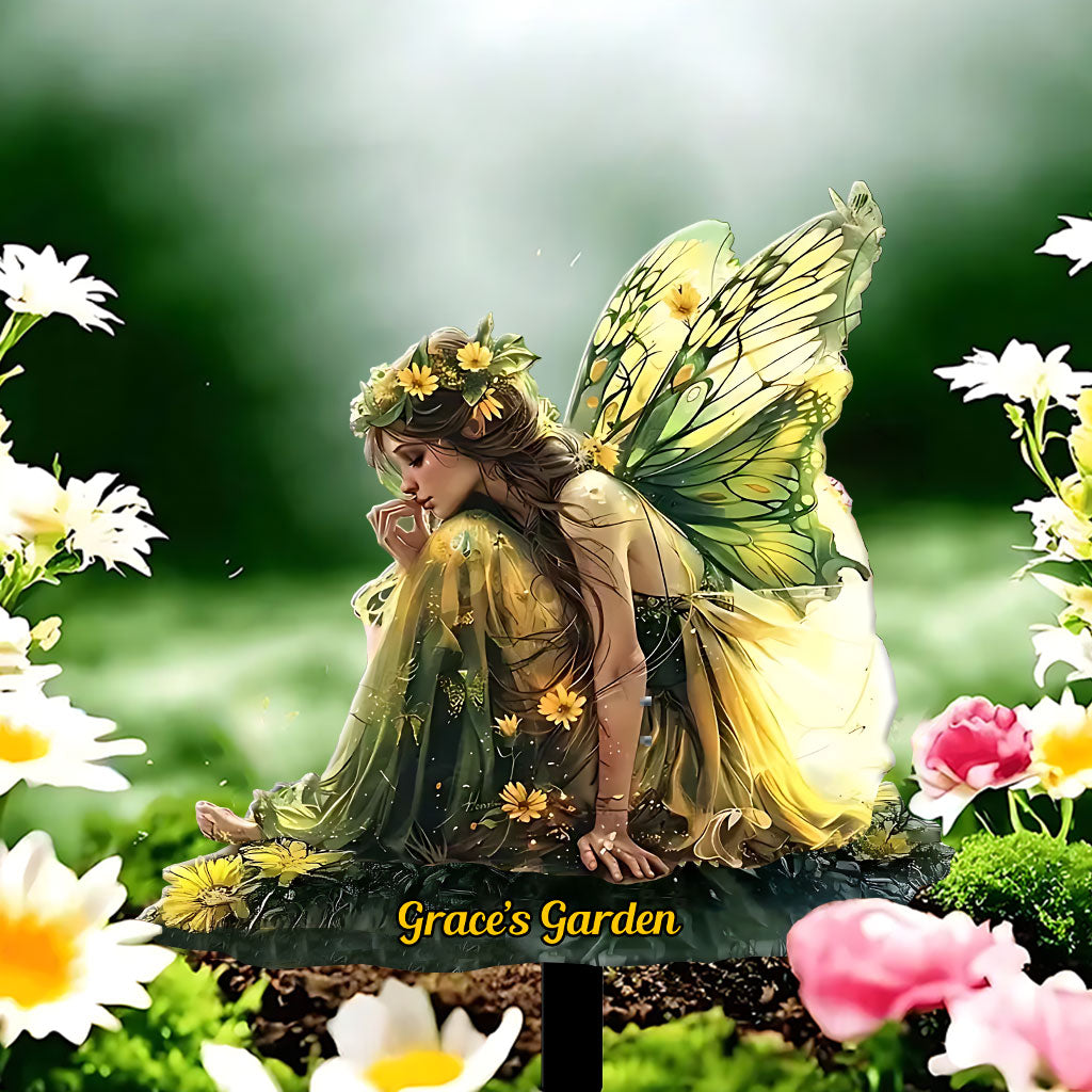 Fée Verte du Jardin - Décoration de Jardin en Métal Personnalisée