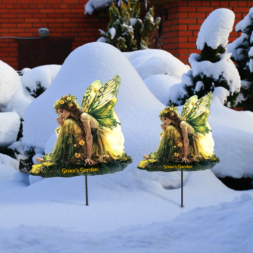 Fée Verte du Jardin - Décoration de Jardin en Métal Personnalisée