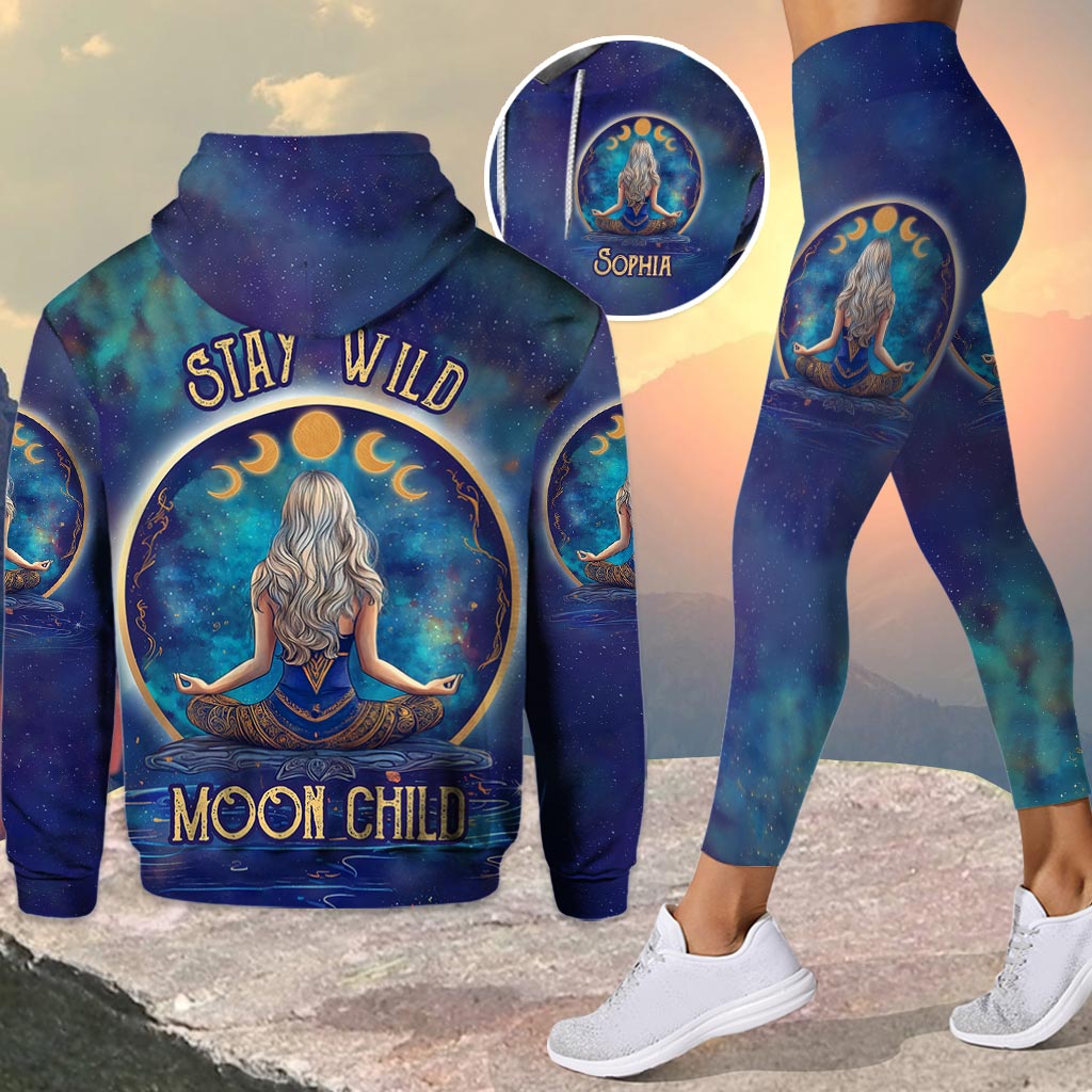 Moon Child - Sweat à capuche et legging de yoga personnalisés