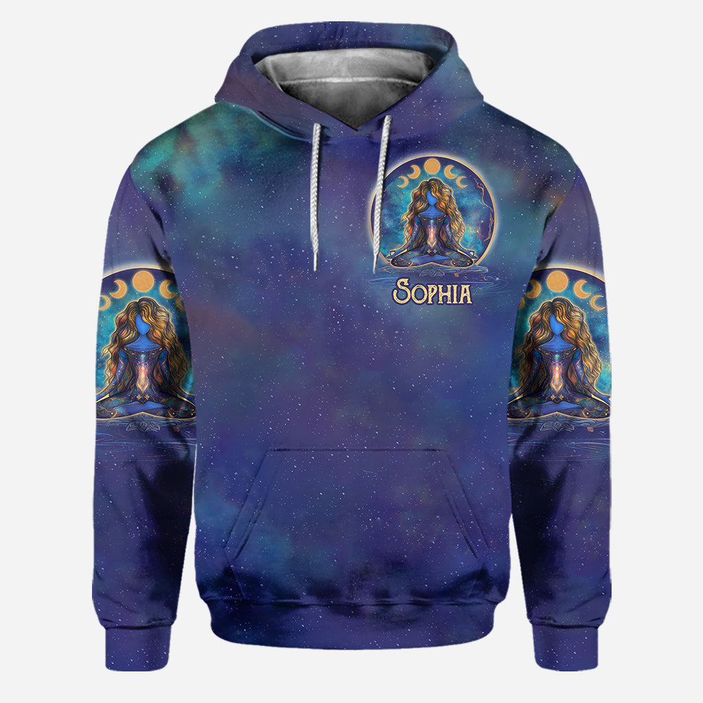 Reste sauvage, enfant de la lune - Sweat à capuche et legging de yoga personnalisés