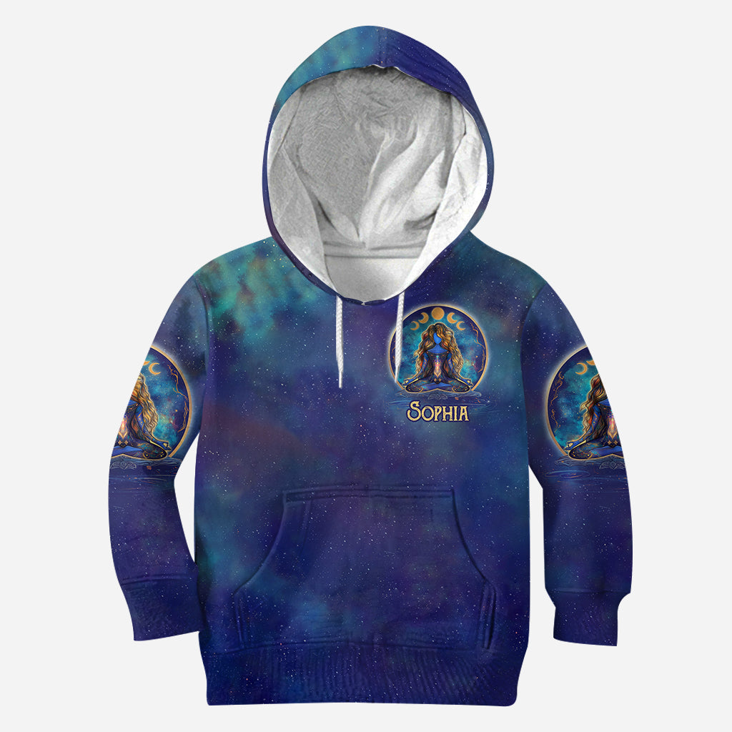 Reste sauvage, enfant de la lune - Sweat à capuche et legging de yoga personnalisés