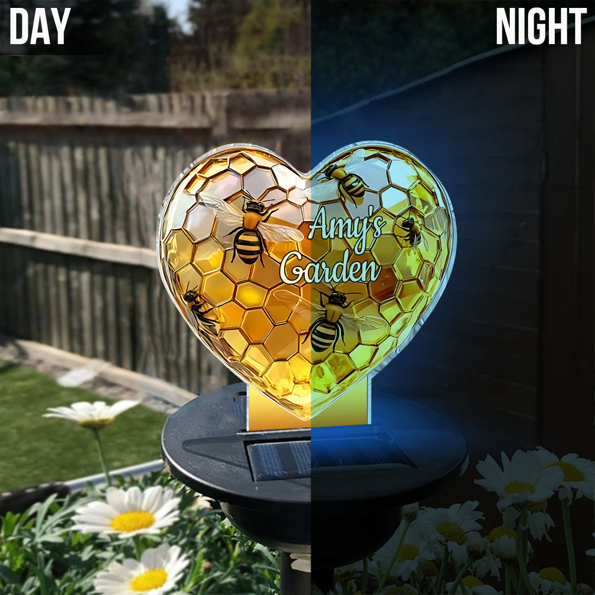 Sweetheart Hive - Personalized Gardening Garden Solar Light