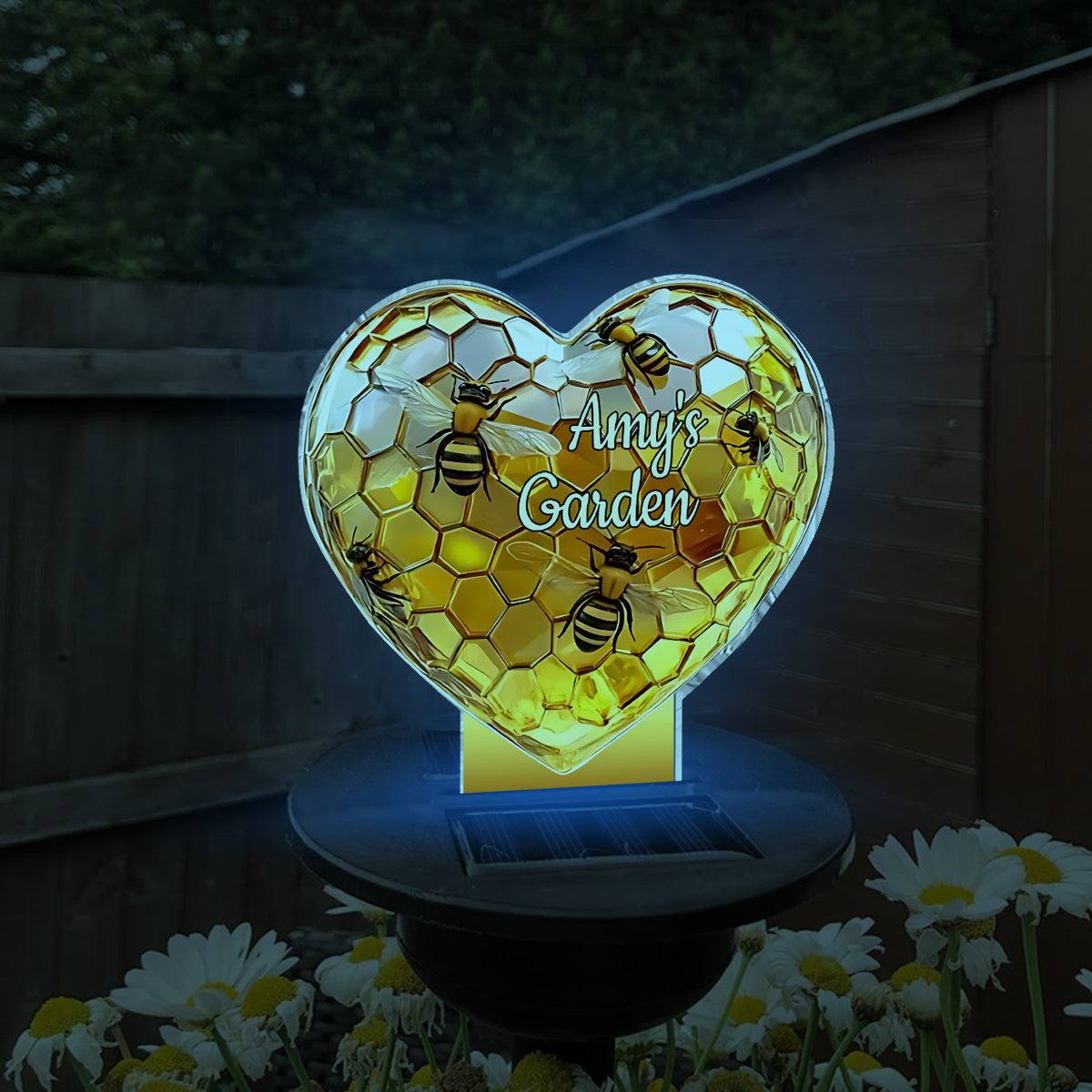 Sweetheart Hive - Personalized Gardening Garden Solar Light