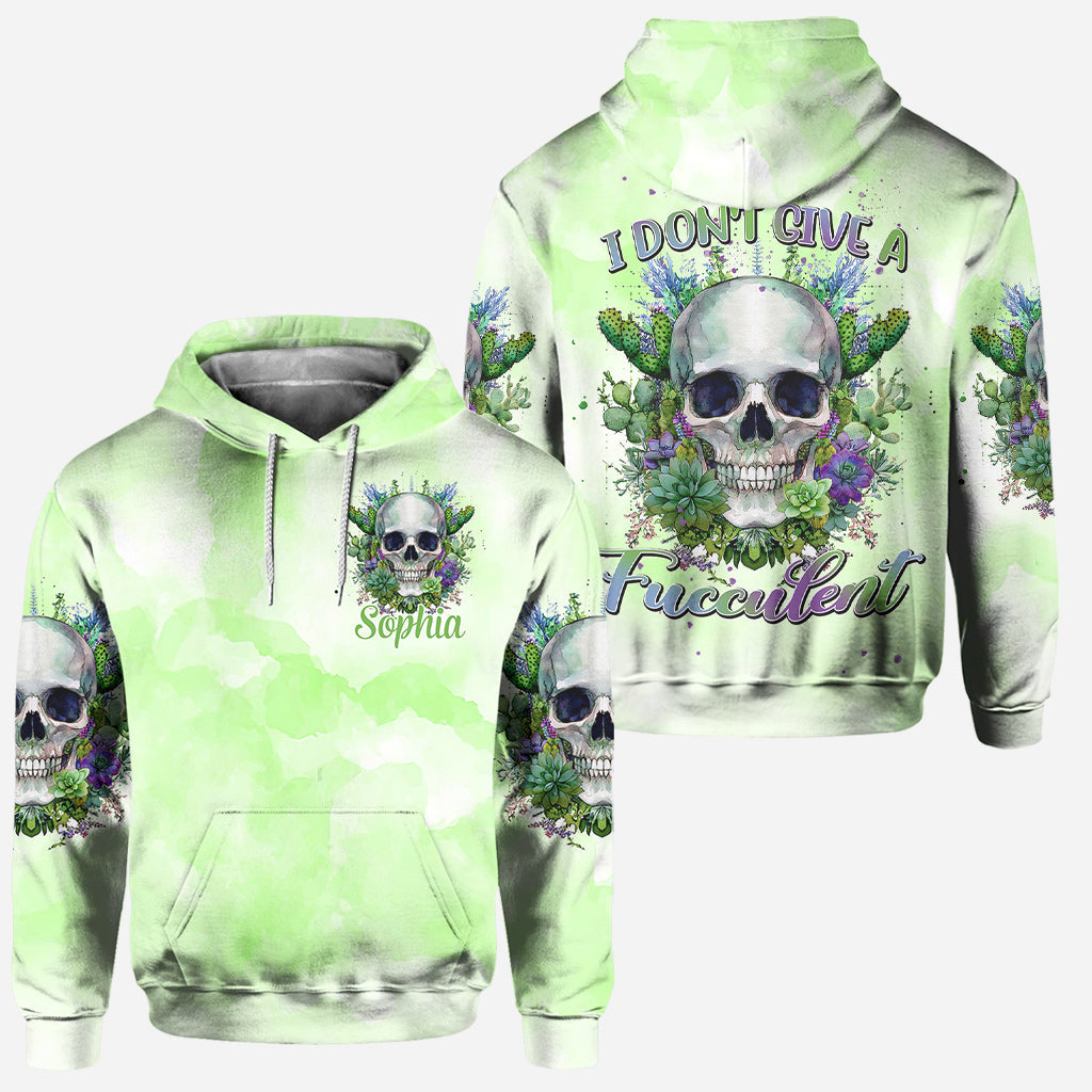 Je m'en fiche complètement - Sweat à capuche et legging de jardinage personnalisés