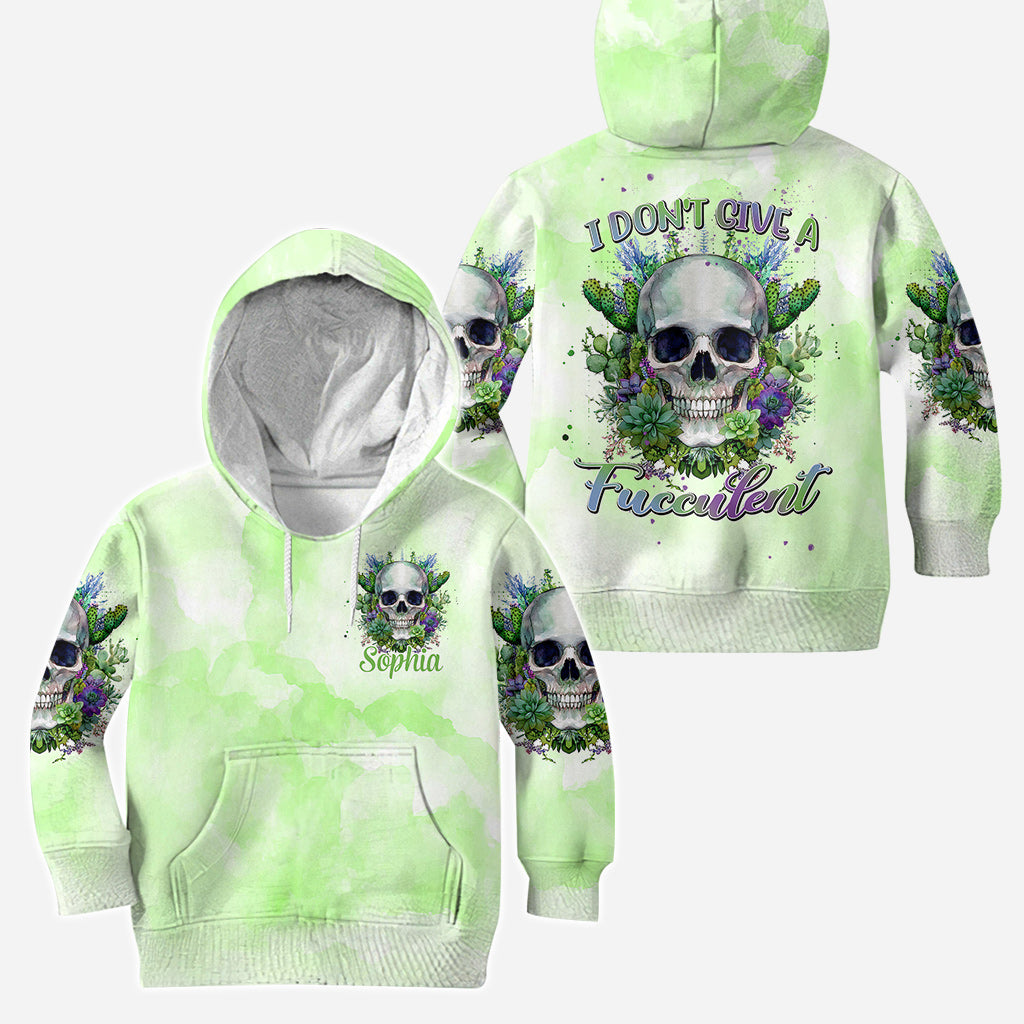 Je m'en fiche complètement - Sweat à capuche et legging de jardinage personnalisés