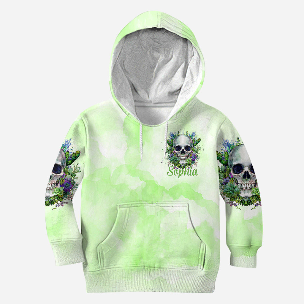 Je m'en fiche complètement - Sweat à capuche et legging de jardinage personnalisés