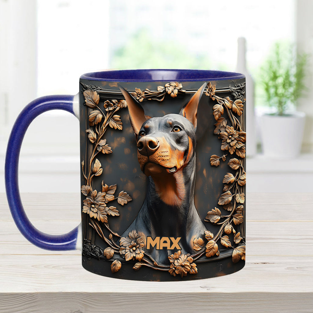 Strong Doberman - Personalized Dog Accent Mug