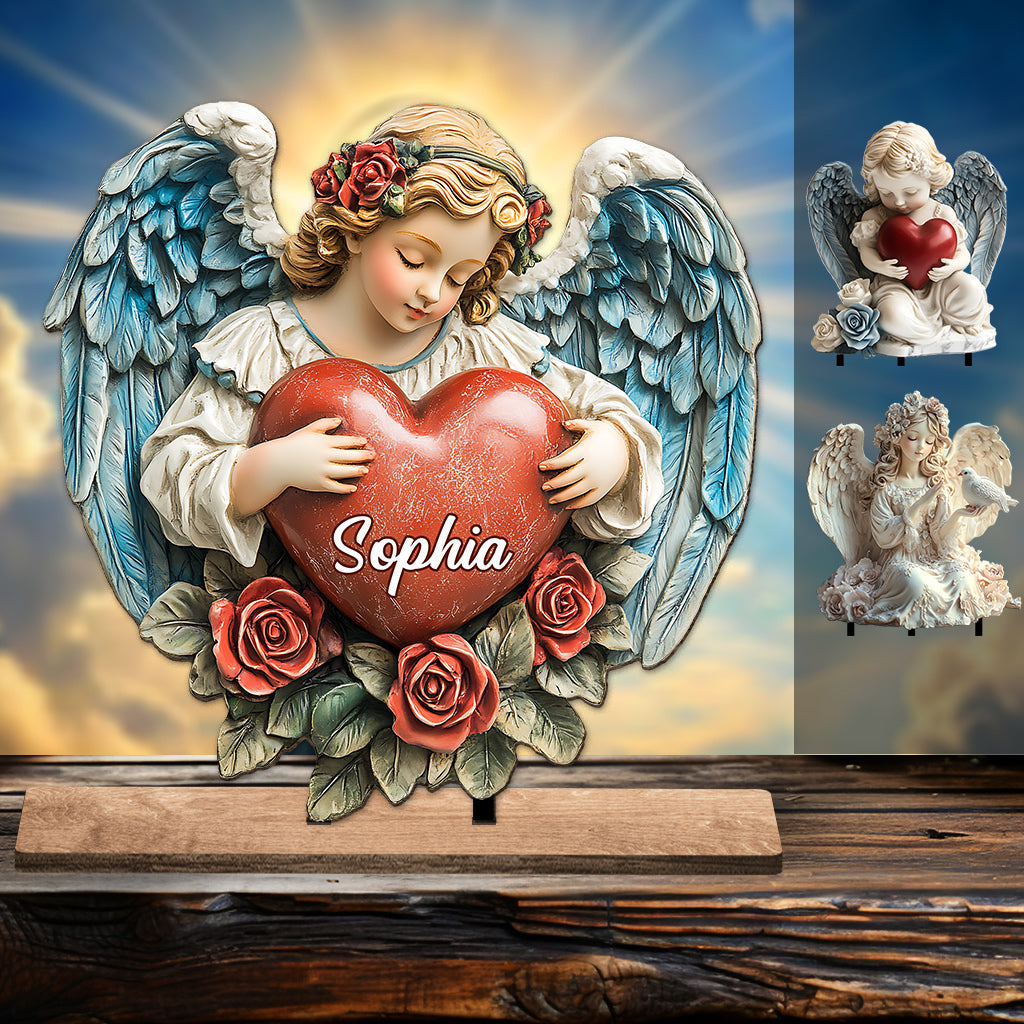 Guardian Grace - Grand meuble chrétien personnalisé à une couche, autoportant