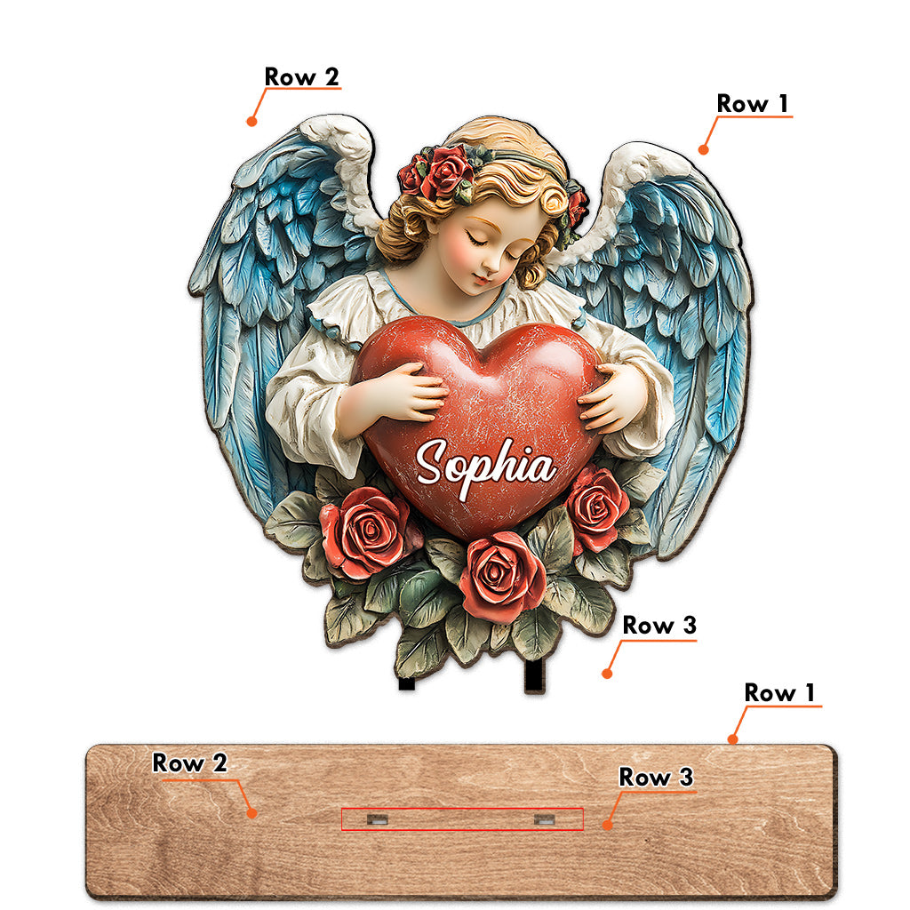 Guardian Grace - Grand meuble chrétien personnalisé à une couche, autoportant