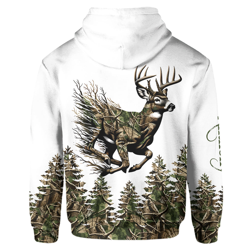 Chasse au cerf - Ensemble sweat à capuche et pantalon de survêtement de chasse personnalisés