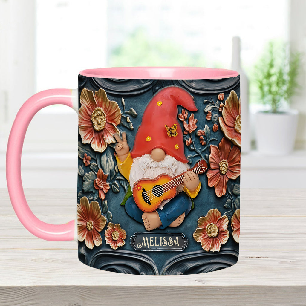 Live Like In Full Bloom - Personalized Hippie Accent Mug