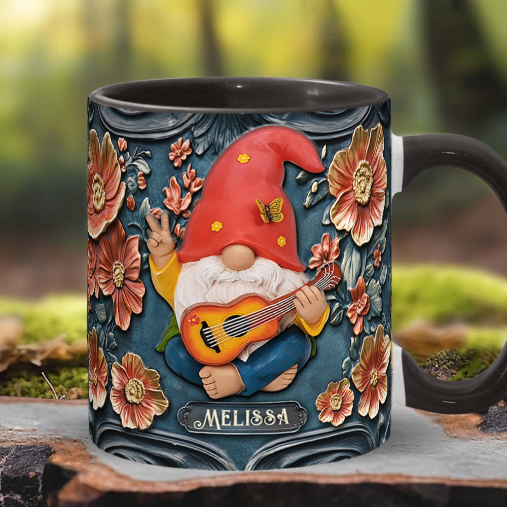 Live Like In Full Bloom - Personalized Hippie Accent Mug