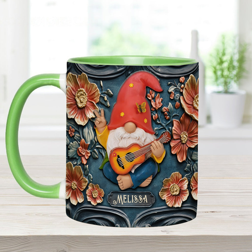 Live Like In Full Bloom - Personalized Hippie Accent Mug