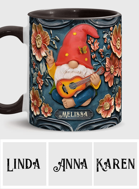 Live Like In Full Bloom - Personalized Hippie Accent Mug