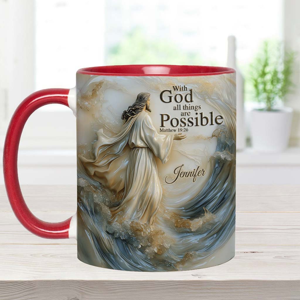 Avec Dieu, tout est possible - Mug chrétien personnalisé