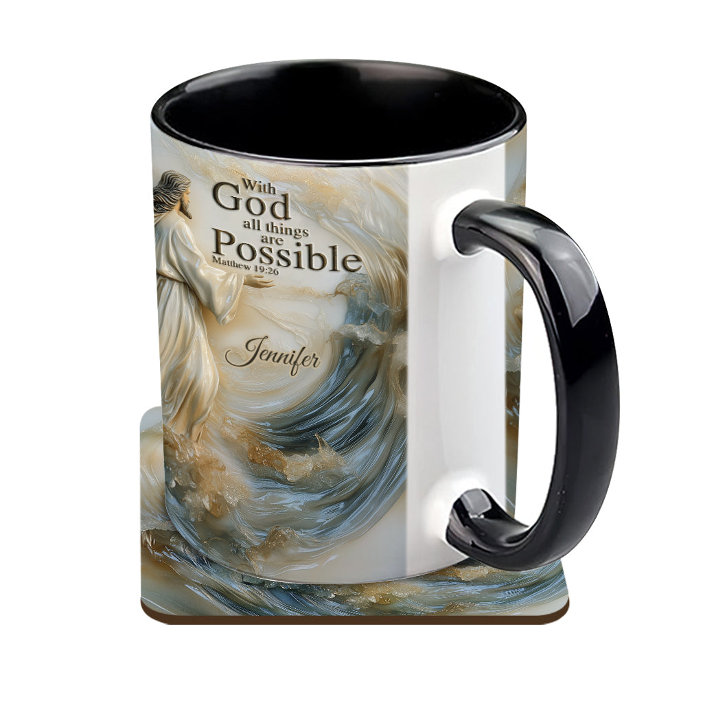Avec Dieu, tout est possible - Mug chrétien personnalisé