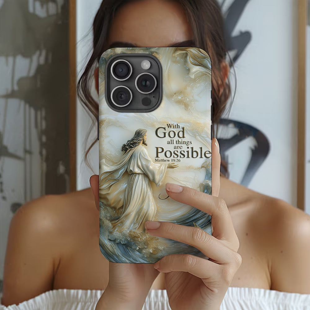 With God - Personalized Christian Full Print Phone Case