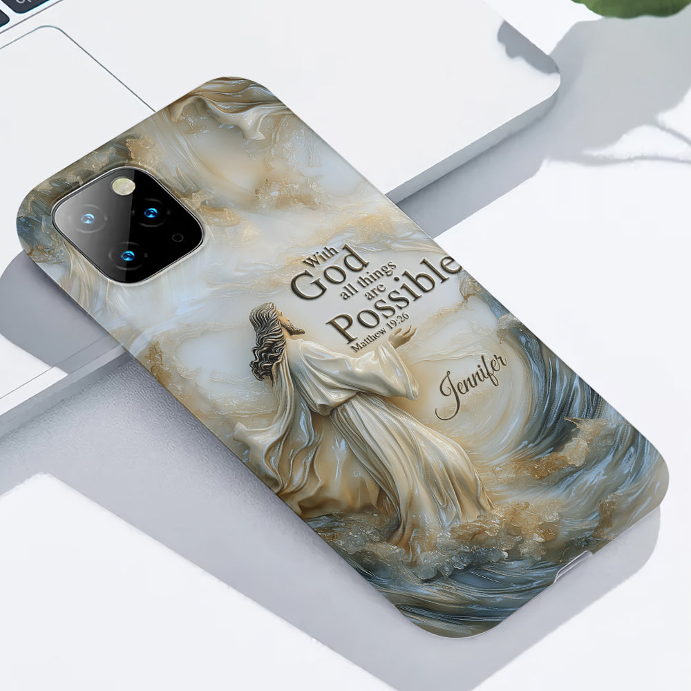 With God - Personalized Christian Full Print Phone Case