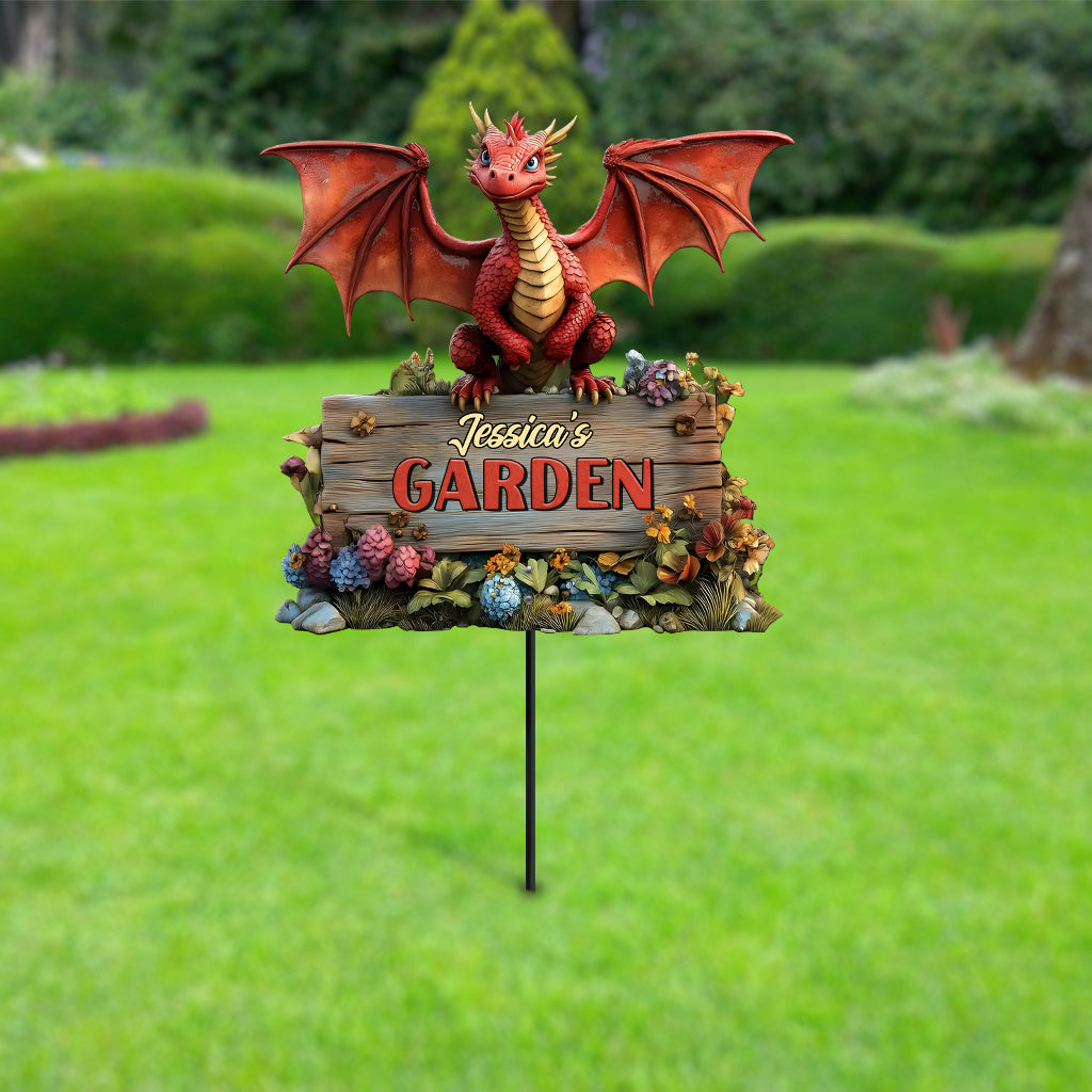 Décoration de jardin en métal Dragon - Décoration de jardin en métal personnalisée