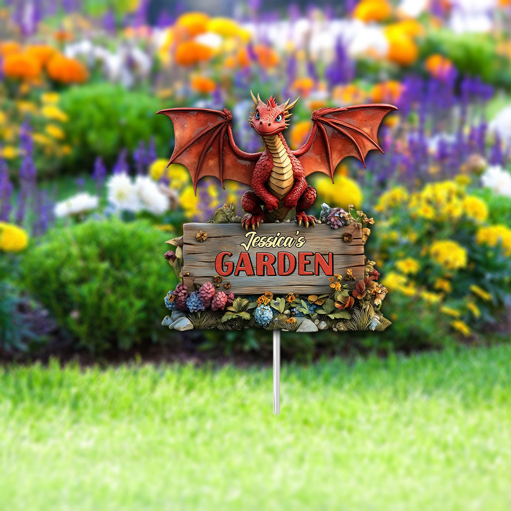 Décoration de jardin en métal Dragon - Décoration de jardin en métal personnalisée