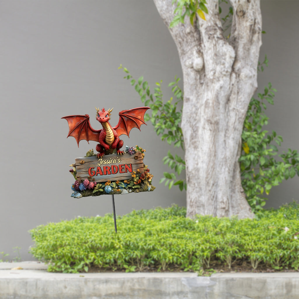 Décoration de jardin en métal Dragon - Décoration de jardin en métal personnalisée