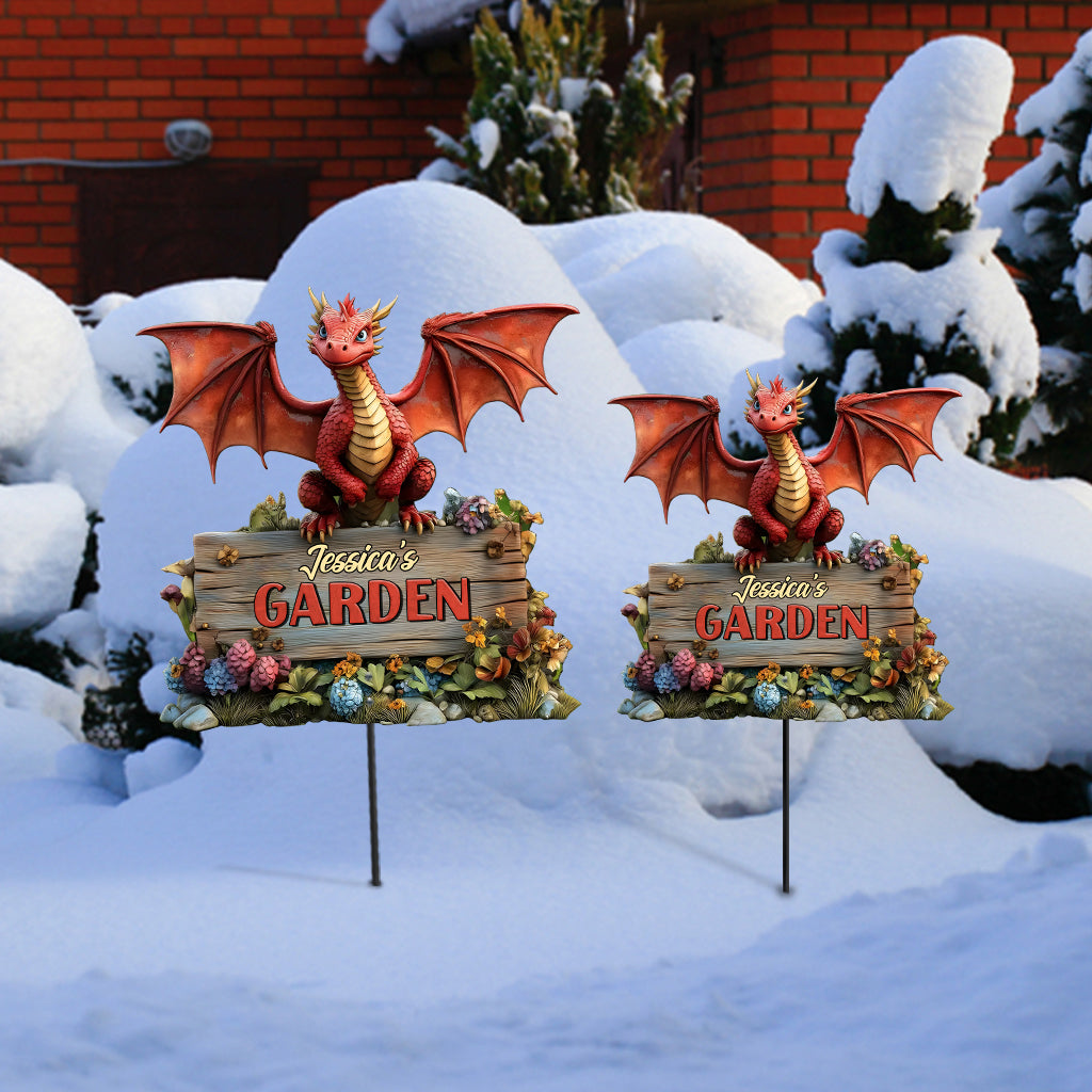 Décoration de jardin en métal Dragon - Décoration de jardin en métal personnalisée