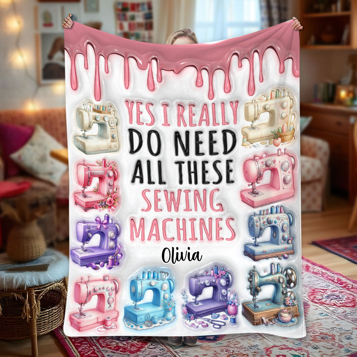 I Really Need All These Sewing Machines - Personalized Sewing Blanket