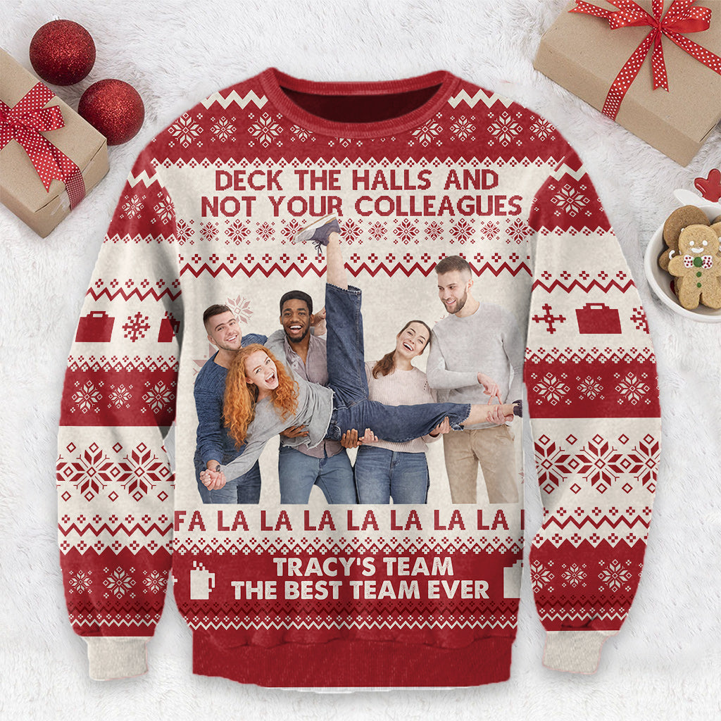 Décorez le hall, pas vos collègues ! - Pull moche personnalisé pour collègues