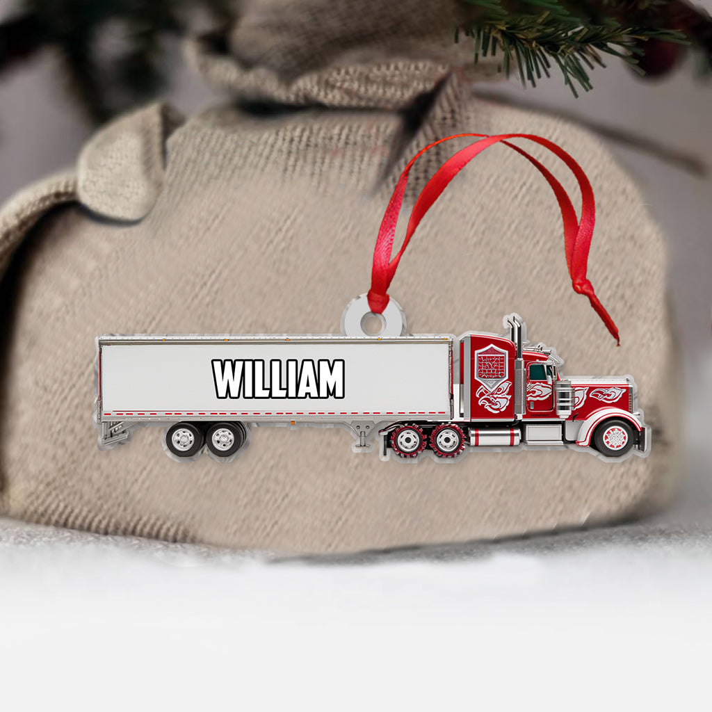 Cadeau camion pour petits-enfants - Ornement personnalisé pour enfant