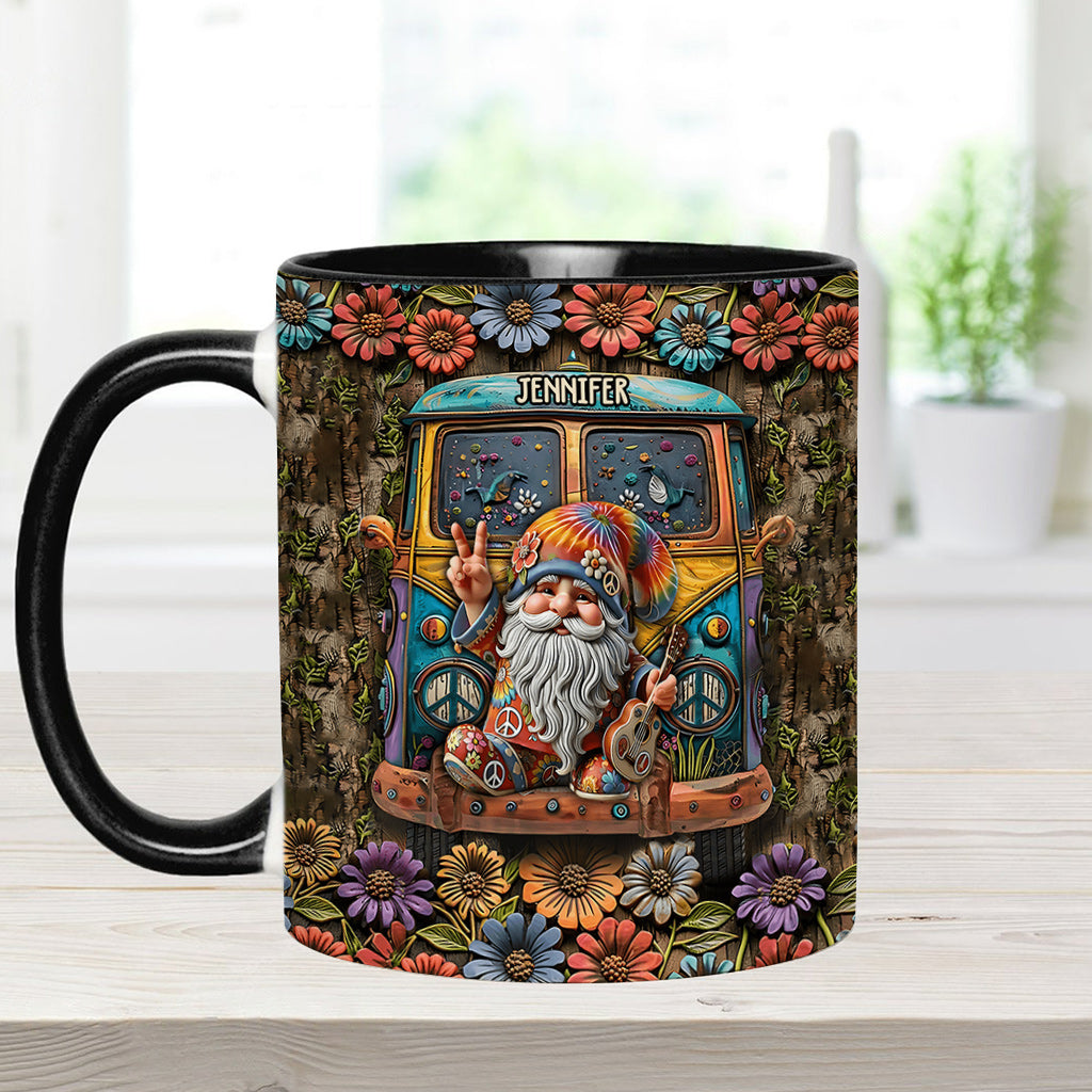 Gnome Hippie Lovers - Personalized Hippie Accent Mug