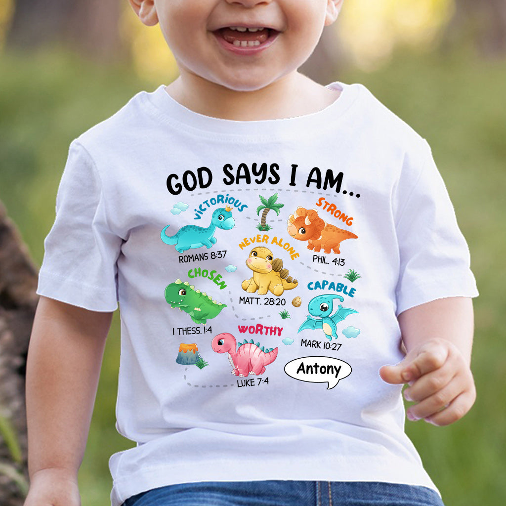 Pour mon petit-fils, je suis un dinosaure - T-shirt et sweat à capuche personnalisés pour petit-fils