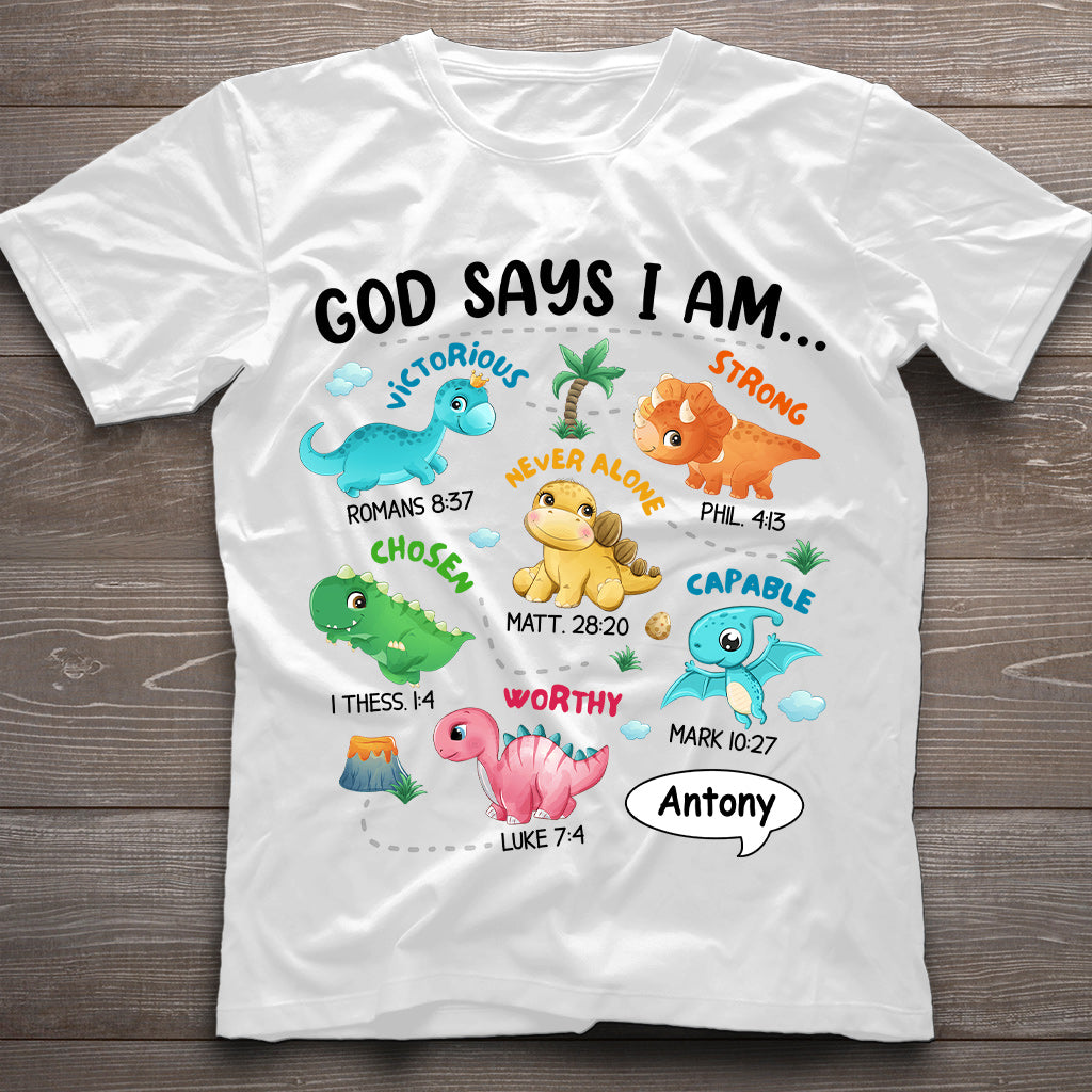 Pour mon petit-fils, je suis un dinosaure - T-shirt et sweat à capuche personnalisés pour petit-fils