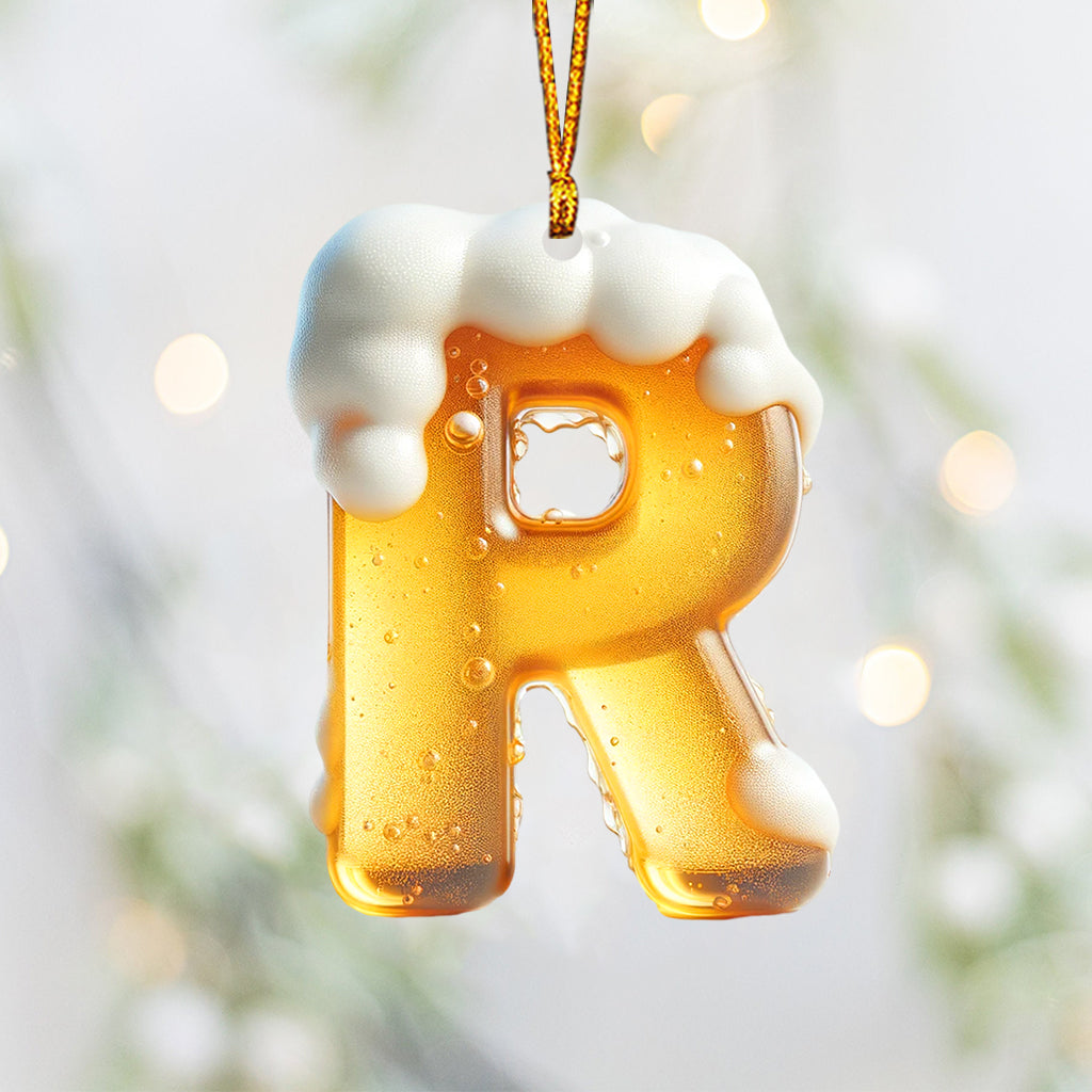 Beer Letter - Personalized Beer Ornament