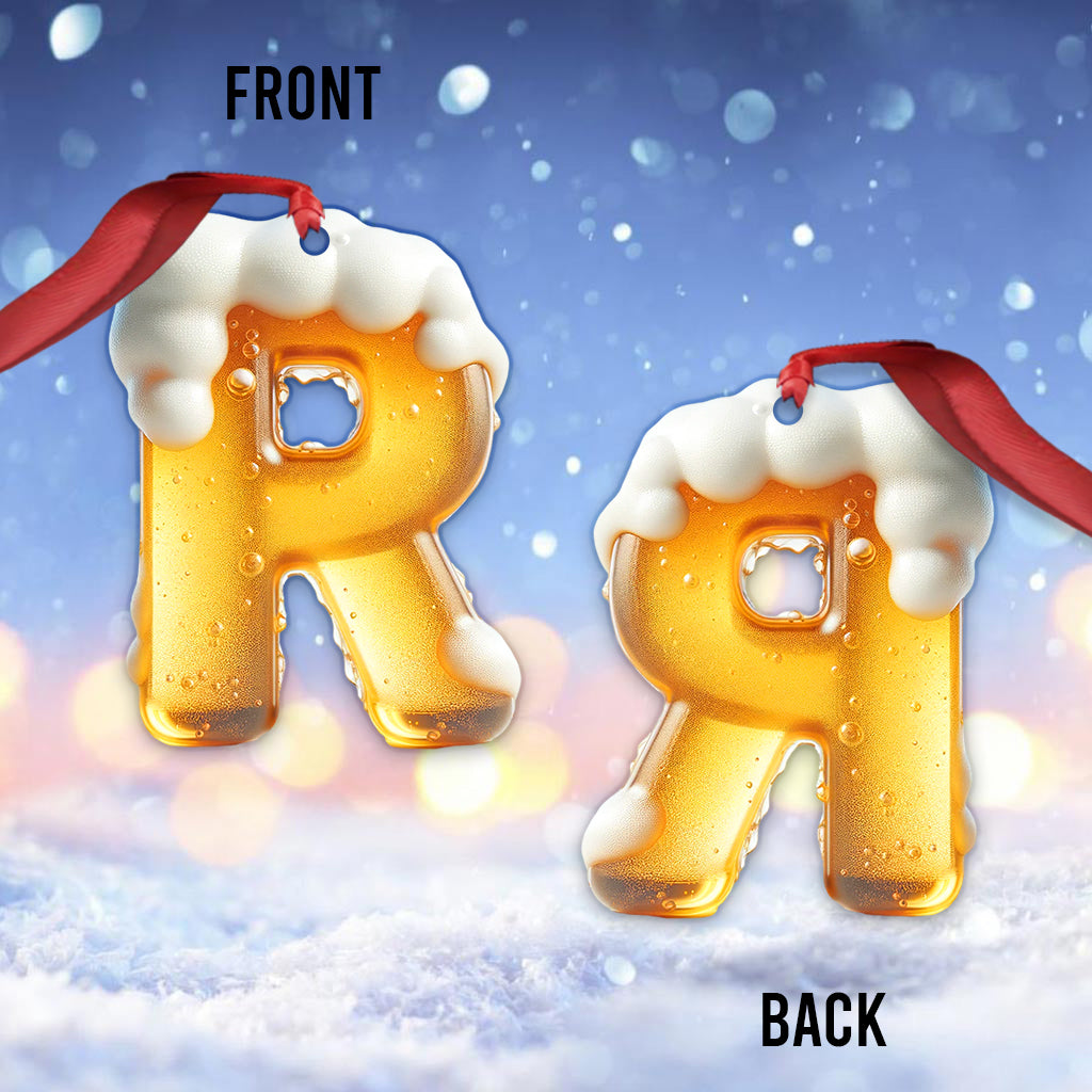 Beer Letter - Personalized Beer Ornament