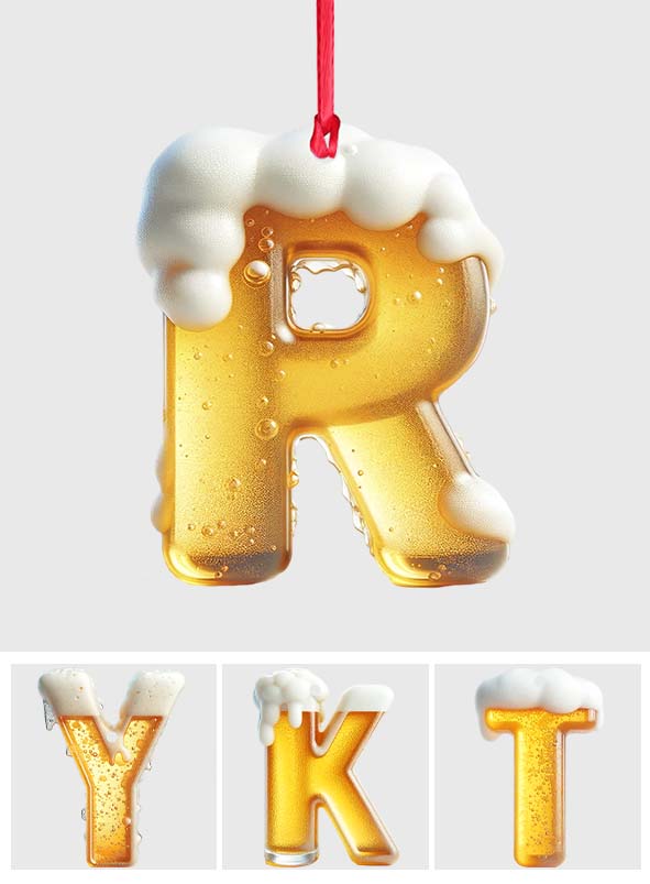 Beer Letter - Personalized Beer Ornament