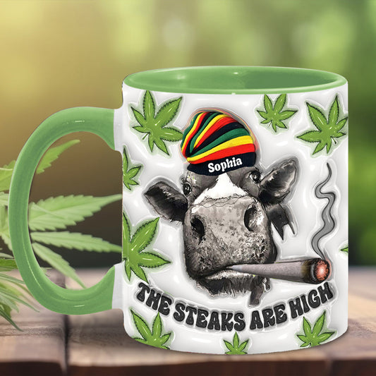 Les enjeux sont élevés - Mug personnalisé avec accent cannabis