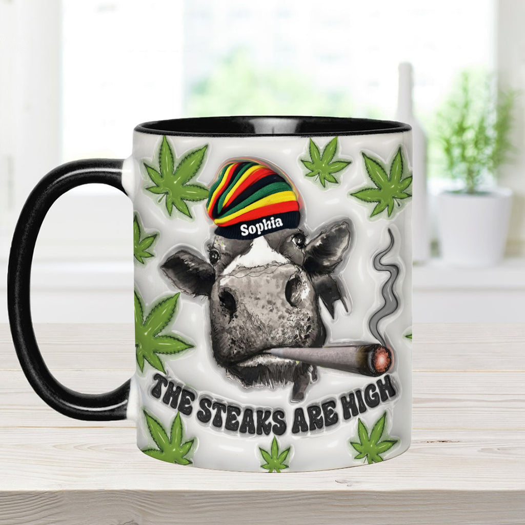 The Steaks Are High - Personalized Weed Accent Mug
