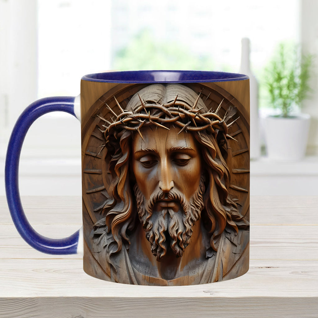 Mug chrétien personnalisé à motif vintage Jésus