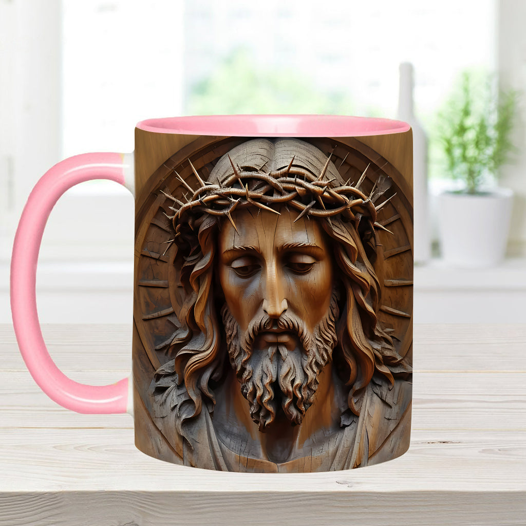 Mug chrétien personnalisé à motif vintage Jésus