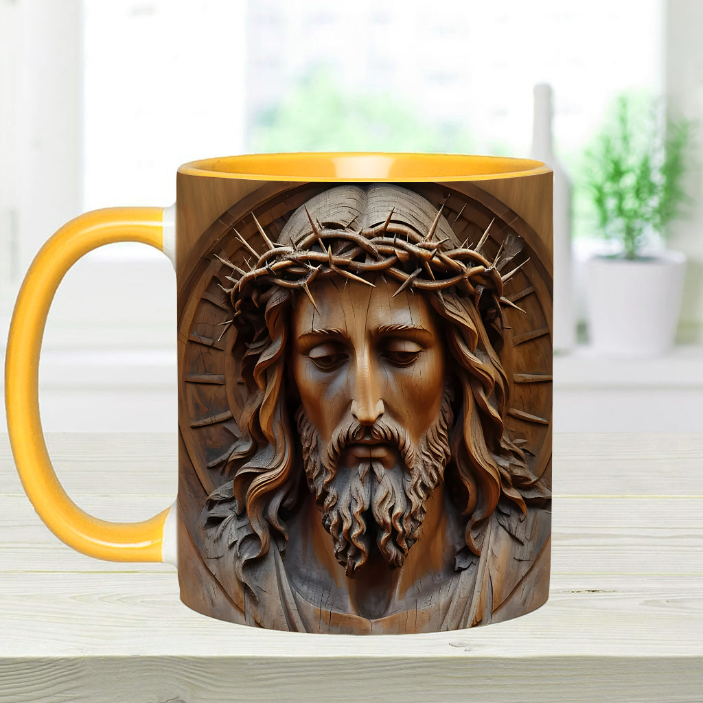 Mug chrétien personnalisé à motif vintage Jésus