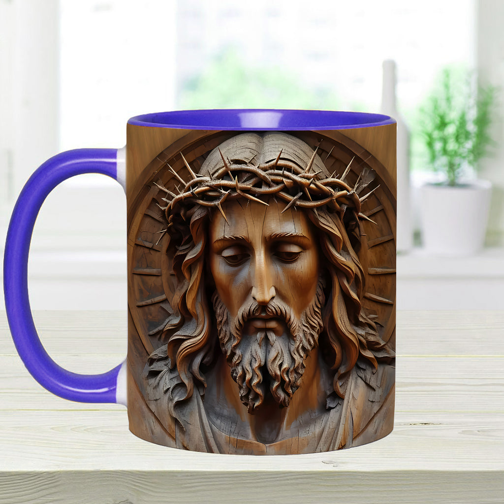 Mug chrétien personnalisé à motif vintage Jésus