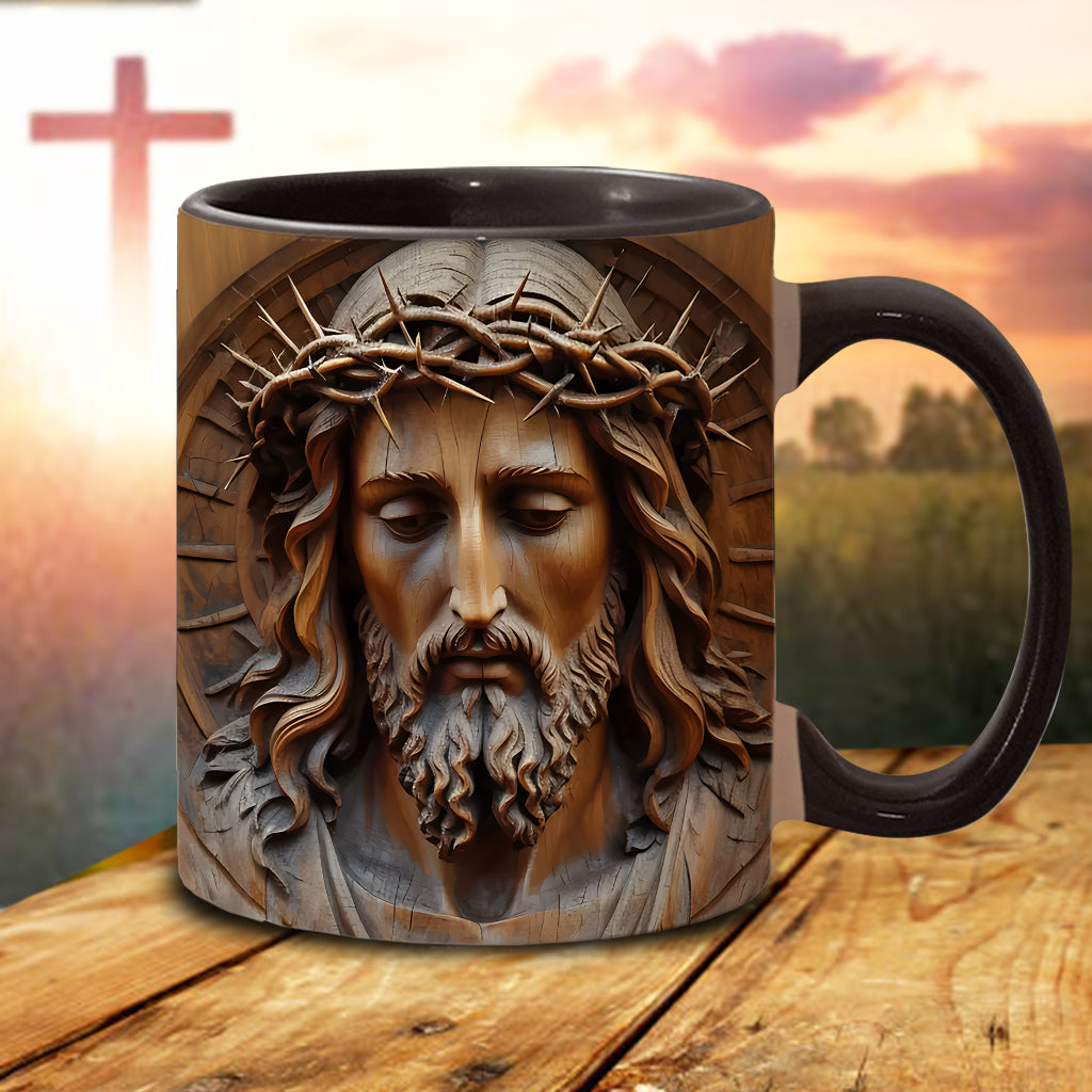 Mug chrétien personnalisé à motif vintage Jésus